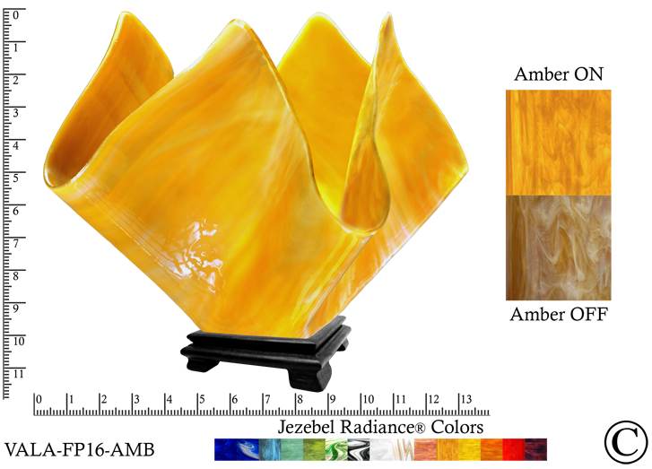 Jezebel Radiance Large Flame Vase Lamp