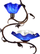 Jezebel Radiance Two Blossom Swag Chandelier