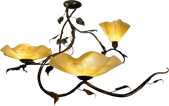Jezebel Signature Magnolia Three Blossom Chandelier Style 1