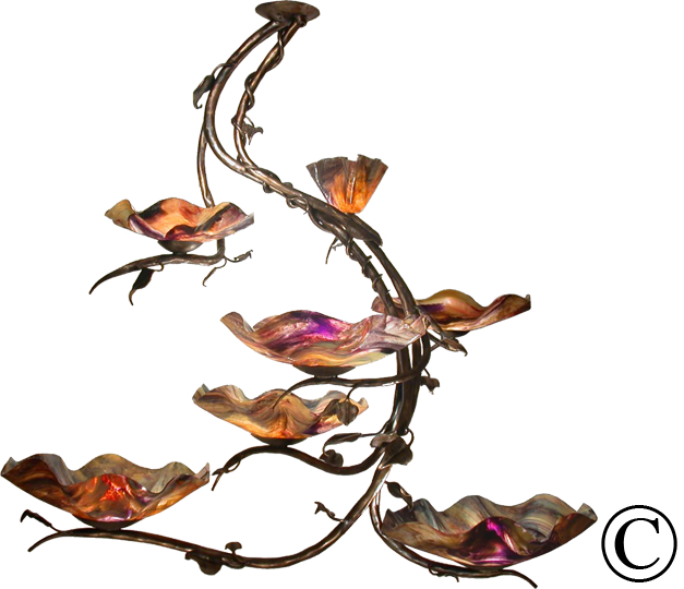 Magnolia Seven Blossom Chandleier