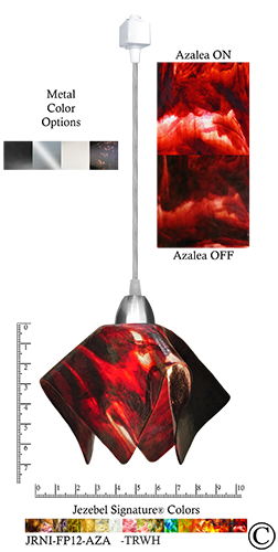 Jezebel Signature Track Lighting Flame Pendant, Small