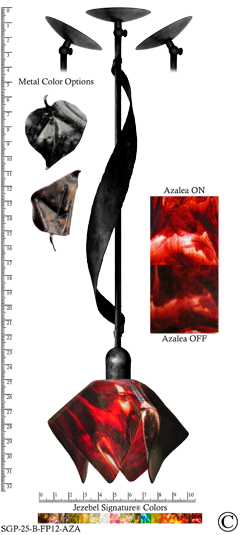 Jezebel Signature Sweetgrass Flame Pendant