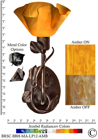 Jezebel Radiance Magnolia Sconce, Lily Style