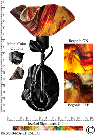 Jezebel Signature Magnolia Sconce, Lily Style