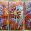 Medium Triple Copper Canvas - Garden