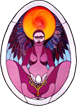 Cosmic Egg Stained Glass by Jezebel
