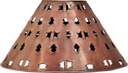 tin with copper patina lampshade style 1