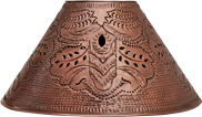 tin with copper patina lampshade style 1